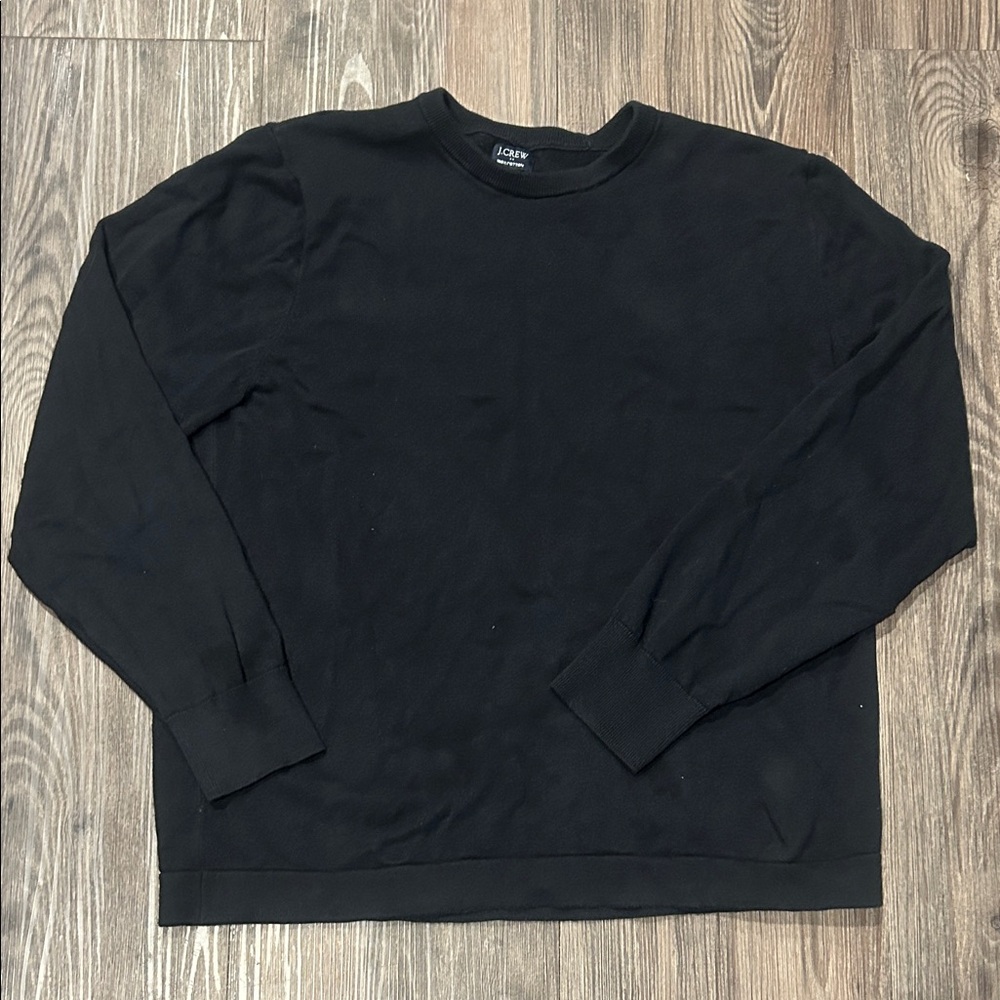 J. Crew Men's Black Crewneck Sweater